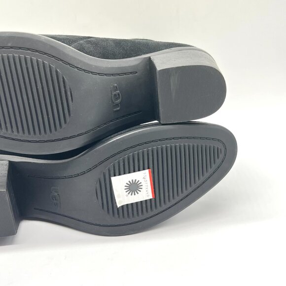 Ugg Womens Size 6.5 6.5M Breeda Black Suede Leather Ankle‎ Boots Shoes - Picture 13 of 16